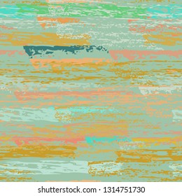 Grunge Stripes Line. Chalk Vector Textures. Seamless Pattern. Stripy Crayon Pencil Strokes. Hand Drawn Pastel. Summer Bright Stripes, Brushes. Horizontal Dirty Pinstripe Endless Repeating Elements.