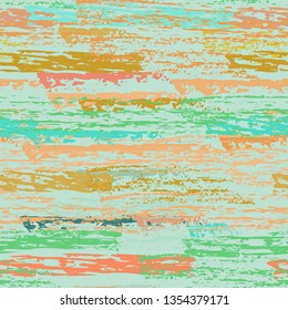 Grunge Stripes Line. Chalk Vector Textures. Seamless Pattern. Stripy Crayon Pencil Strokes. Hand Drawn Pastel. Summer Bright Stripes, Brushes. Horizontal Dirty Pinstripe Endless Repeating Elements.