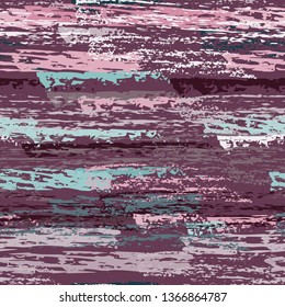Grunge Stripes Line. Chalk Vector Textures. Seamless Pattern. Stripy Crayon Pencil Strokes. Hand Drawn Pastel. Summer Bright Stripes, Brushes. Horizontal Dirty Pinstripe Endless Repeating Elements.