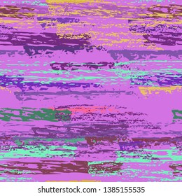 Grunge Stripes Line. Chalk Vector Textures. Seamless Pattern. Stripy Crayon Pencil Strokes. Hand Drawn Pastel. 