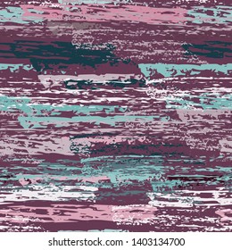 Grunge Stripes Line. Chalk Vector Textures. Seamless Pattern. Stripy Crayon Pencil Strokes. Hand Drawn Pastel. Summer Bright Stripes, Brushes. Horizontal Dirty Pinstripe Endless Repeating Elements.