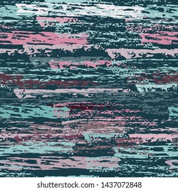 Grunge Stripes Line. Chalk Vector Textures. Seamless Pattern. Stripy Crayon Pencil Strokes. Hand Drawn Pastel. Summer Bright Stripes, Brushes. Horizontal Dirty Pinstripe Endless Repeating Elements.