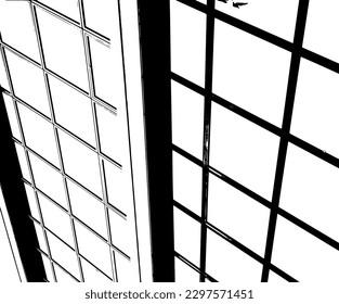 Grunge stripes and lines vector texture background. Abstract overlay. Dirty and damaged backdrop. Vector graphic illustration with transparent white. EPS10.