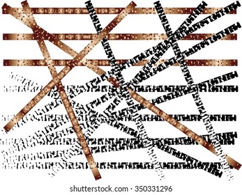 Grunge Stripes. Overlay Texture . Simply Place Texture over any Object to Create Distressed Effect .