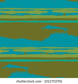 Grunge Stripes. Painted Lines. Texture with Horizontal Brush Strokes. Scribbled Grunge Rapport for Sportswear, Fabric, Cloth. Rustic Vector Background