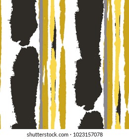 Grunge Stripes. Painted Lines. Texture with Vertical Dry Brush Strokes. Scribbled Grunge Pattern for Sportswear, Fabric, Wallpaper. Retro Vector Background
