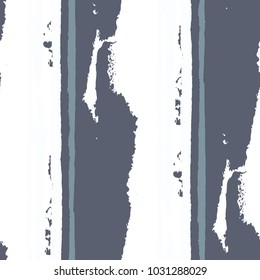Grunge Stripes. Painted Lines. Texture with Vertical Dry Brush Strokes. Scribbled Grunge Motif for Cloth, Fabric, Textile. Rustic Vector Background