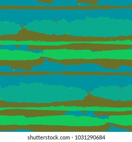 Grunge Stripes. Painted Lines. Texture with Horizontal Dry Brush Strokes. Scribbled Grunge Rapport for Sportswear, Paper, Cloth. Retro Vector Background