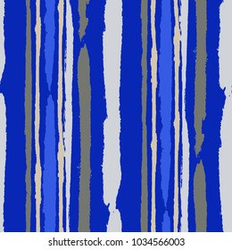 Grunge Stripes. Painted Lines. Texture with Vertical Brush Strokes. Scribbled Grunge Pattern for Sportswear, Paper, Cloth. Retro Vector Background