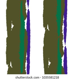 Grunge Stripes. Painted Lines. Texture with Vertical Brush Strokes. Scribbled Grunge Rapport for Sportswear, Paper, Cloth. Trendy Vector Background