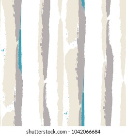 Grunge Stripes. Painted Lines. Texture with Vertical Dry Brush Strokes. Scribbled Grunge Rapport for Cloth, Fabric, Textile. Trendy Vector Background
