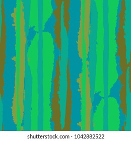 Grunge Stripes. Painted Lines. Texture with Vertical Dry Brush Strokes. Scribbled Grunge Pattern for Linen, Fabric, Textile. Rustic Vector Background