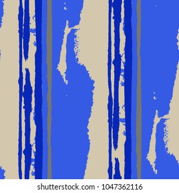 Grunge Stripes. Painted Lines. Texture with Vertical Brush Strokes. Scribbled Grunge Pattern for Sportswear, Paper, Cloth. Retro Vector Background with Stripes