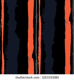 Grunge Stripes. Painted Lines. Texture with Vertical Dry Brush Strokes. Scribbled Grunge Rapport for Sportswear, Fabric, Wallpaper. Trendy Vector Background with Stripes