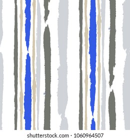 Grunge Stripes. Painted Lines. Texture with Vertical Dry Brush Strokes. Scribbled Grunge Rapport for Sportswear, Fabric, Wallpaper. Retro Vector Background
