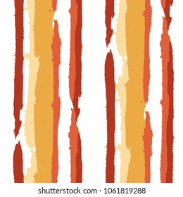 Grunge Stripes. Painted Lines. Texture with Vertical Dry Brush Strokes. Scribbled Grunge Pattern for Cloth, Fabric, Textile. Trendy Vector Background with Stripes