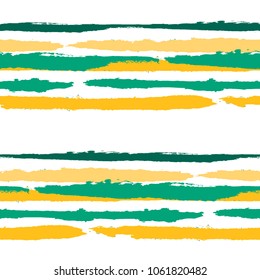 Grunge Stripes. Painted Lines. Texture with Horizontal Brush Strokes. Scribbled Grunge Rapport for Linen, Fabric, Wallpaper. Rustic Vector Background with Stripes