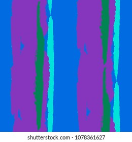 Grunge Stripes. Painted Lines. Texture with Vertical Dry Brush Strokes. Scribbled Grunge Rapport for Cloth, Fabric, Textile. Retro Vector Background