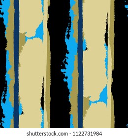 Grunge Stripes. Painted Lines. Texture with Vertical Brush Strokes. Scribbled Grunge Rapport for Sportswear, Fabric, Cloth. Trendy Vector Background with Stripes