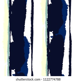 Grunge Stripes. Painted Lines. Texture with Vertical Brush Strokes. Scribbled Grunge Pattern for Sportswear, Paper, Cloth. Retro Vector Background