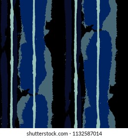 Grunge Stripes. Painted Lines. Texture with Vertical Brush Strokes. Scribbled Grunge Rapport for Linen, Fabric, Wallpaper. Trendy Vector Background with Stripes