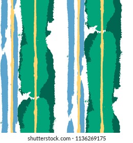 Grunge Stripes. Painted Lines. Texture with Vertical Dry Brush Strokes. Scribbled Grunge Rapport for Sportswear, Paper, Cloth. Retro Vector Background