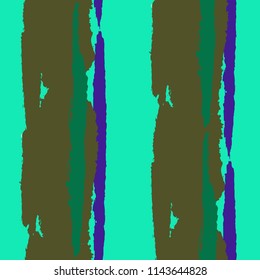 Grunge Stripes. Painted Lines. Texture with Vertical Brush Strokes. Scribbled Grunge Motif for Sportswear, Fabric, Wallpaper. Trendy Vector Background