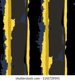 Grunge Stripes. Painted Lines. Texture with Vertical Brush Strokes. Scribbled Grunge Pattern for Sportswear, Paper, Cloth. Trendy Vector Background