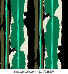 Grunge Stripes. Painted Lines. Texture with Vertical Dry Brush Strokes. Scribbled Grunge Rapport for Linen, Fabric, Textile. Rustic Vector Background