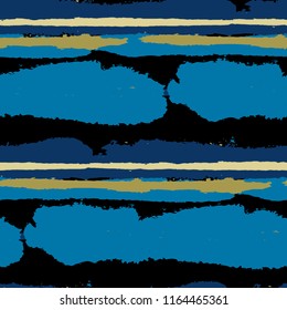 Grunge Stripes. Painted Lines. Texture with Horizontal Brush Strokes. Scribbled Grunge Motif for Sportswear, Paper, Cloth. Retro Vector Background with Stripes