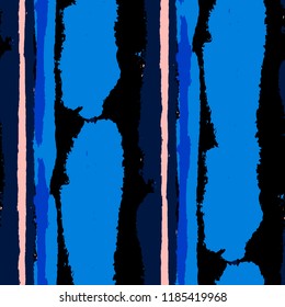 Grunge Stripes. Painted Lines. Texture with Vertical Brush Strokes. Scribbled Grunge Rapport for Sportswear, Paper, Cloth. Retro Vector Background with Stripes