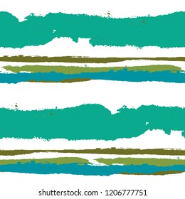 Grunge Stripes. Painted Lines. Texture with Horizontal Brush Strokes. Scribbled Grunge Rapport for Sportswear, Paper, Cloth. Rustic Vector Background