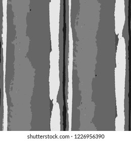 Grunge Stripes. Painted Lines. Texture with Vertical Dry Brush Strokes. Scribbled Grunge Motif for Cloth, Fabric, Textile. Trendy Vector Background with Stripes