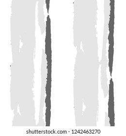 Grunge Stripes. Painted Lines. Texture with Vertical Dry Brush Strokes. Scribbled Grunge Motif for Sportswear, Paper, Cloth. Retro Vector Background