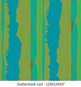 Grunge Stripes. Painted Lines. Texture with Vertical Brush Strokes. Scribbled Grunge Motif for Sportswear, Paper, Cloth. Retro Vector Background