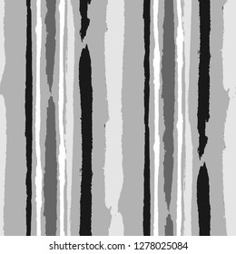 Grunge Stripes. Painted Lines. Texture with Vertical Dry Brush Strokes. Scribbled Grunge Rapport for Sportswear, Paper, Cloth. Retro Vector Background with Stripes