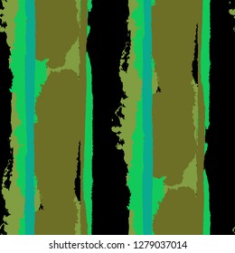 Grunge Stripes. Painted Lines. Texture with Vertical Brush Strokes. Scribbled Grunge Rapport for Linen, Fabric, Wallpaper. Retro Vector Background with Stripes