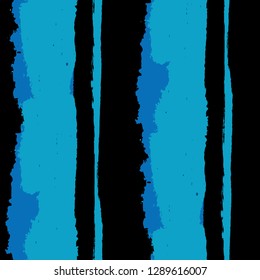 Grunge Stripes. Painted Lines. Texture with Vertical Dry Brush Strokes. Scribbled Grunge Motif for Linen, Fabric, Textile. Trendy Vector Background with Stripes