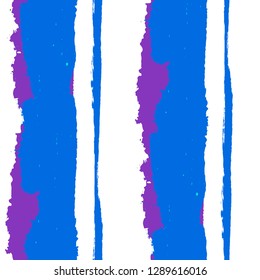 Grunge Stripes. Painted Lines. Texture with Vertical Brush Strokes. Scribbled Grunge Pattern for Sportswear, Fabric, Wallpaper. Retro Vector Background