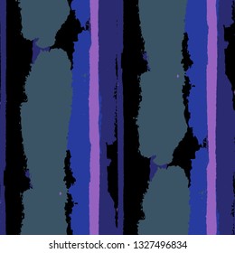 Grunge Stripes. Painted Lines. Texture with Vertical Brush Strokes. Scribbled Grunge Rapport for Sportswear, Fabric, Wallpaper. Rustic Vector Background with Stripes