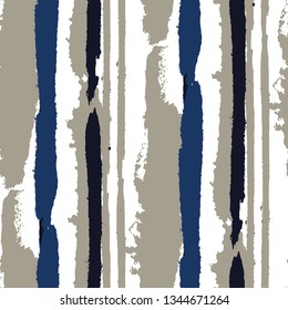 Grunge Stripes. Painted Lines. Texture with Vertical Brush Strokes. Scribbled Grunge Rapport for Sportswear, Fabric, Cloth. Trendy Vector Background