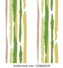 Grunge Stripes. Painted Lines. Texture with Vertical Dry Brush Strokes. Scribbled Grunge Rapport for Sportswear, Paper, Cloth. Rustic Vector Background