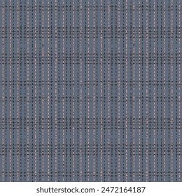 Grunge stripes seamless background, blue Asymmetric Plaid textured seamless pattern suitable for fashion textiles and graphics