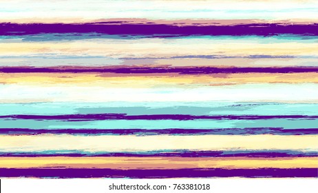 Grunge Stripes Seamless Pattern with Hand Painted Brush Strokes. Fashion Print Design Texture. Textile Design, Ad Background. Holiday Seamless Striped Seamless Pattern.