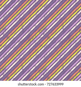 Grunge stripes seamless pattern. Printed retro hand drawn background. Abstract ink, paint striped wallpaper.