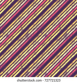 Grunge stripes seamless pattern. Printed retro hand drawn background. Abstract ink, paint striped wallpaper.