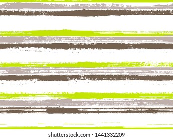 Grunge stripes seamless vector background pattern. Rough texture lines pattern. Dry paintbrush stripes grunge backdrop print design. Hipster cool ornament. Retro background with lines texture.