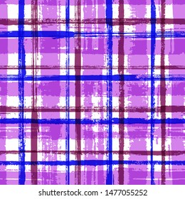 Grunge stripes seamless vector background pattern. T-shirt fashion line pattern. Dry paintbrush stripes grunge backdrop print design. Trendy colors design. Retro background with lines texture.