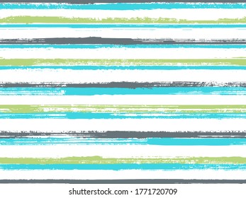 Grunge stripes seamless vector background pattern. Original decor lines pattern. Dry paintbrush stripes grunge backdrop print design. Decorative retro chevron. Retro background with lines texture.