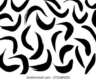 Estilo Grunge. Textura abstracta. Antecedentes. Patrón de pincel. Vector blanco y negro.